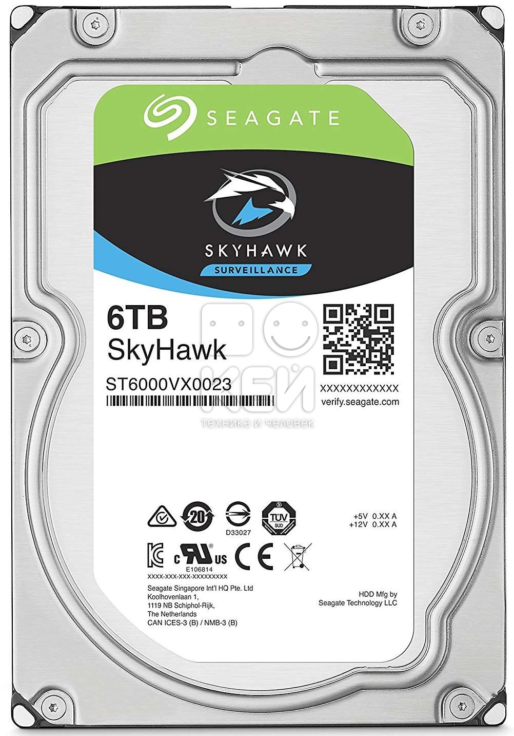   HDD 6000 GB (6TB) SkyHawk ST6000VX0023